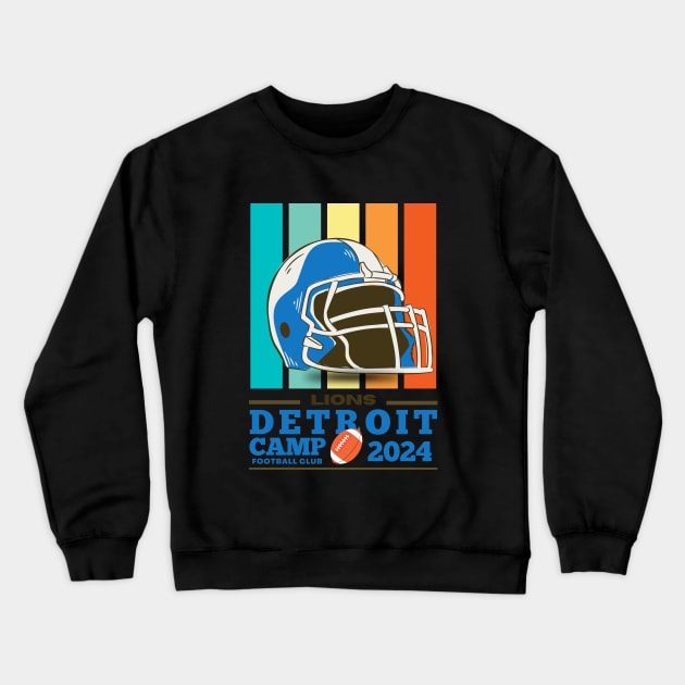 Detroit Lions by mencarirejeki Crewneck Sweatshirt by mencarirejeki